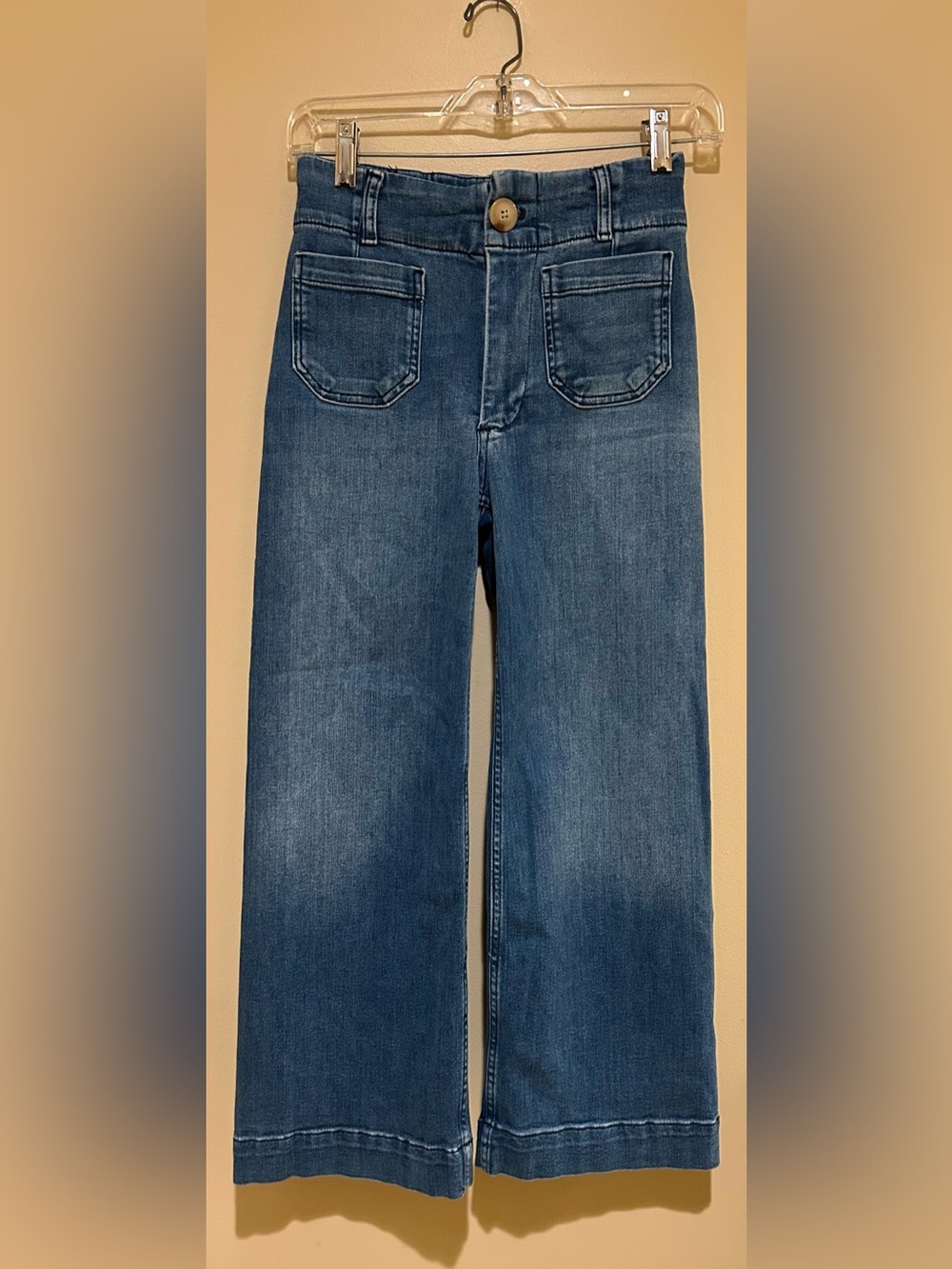 Maeve by Anthropologie The Colette High-Rise Wide-Leg Cropped Jeans Size 24P